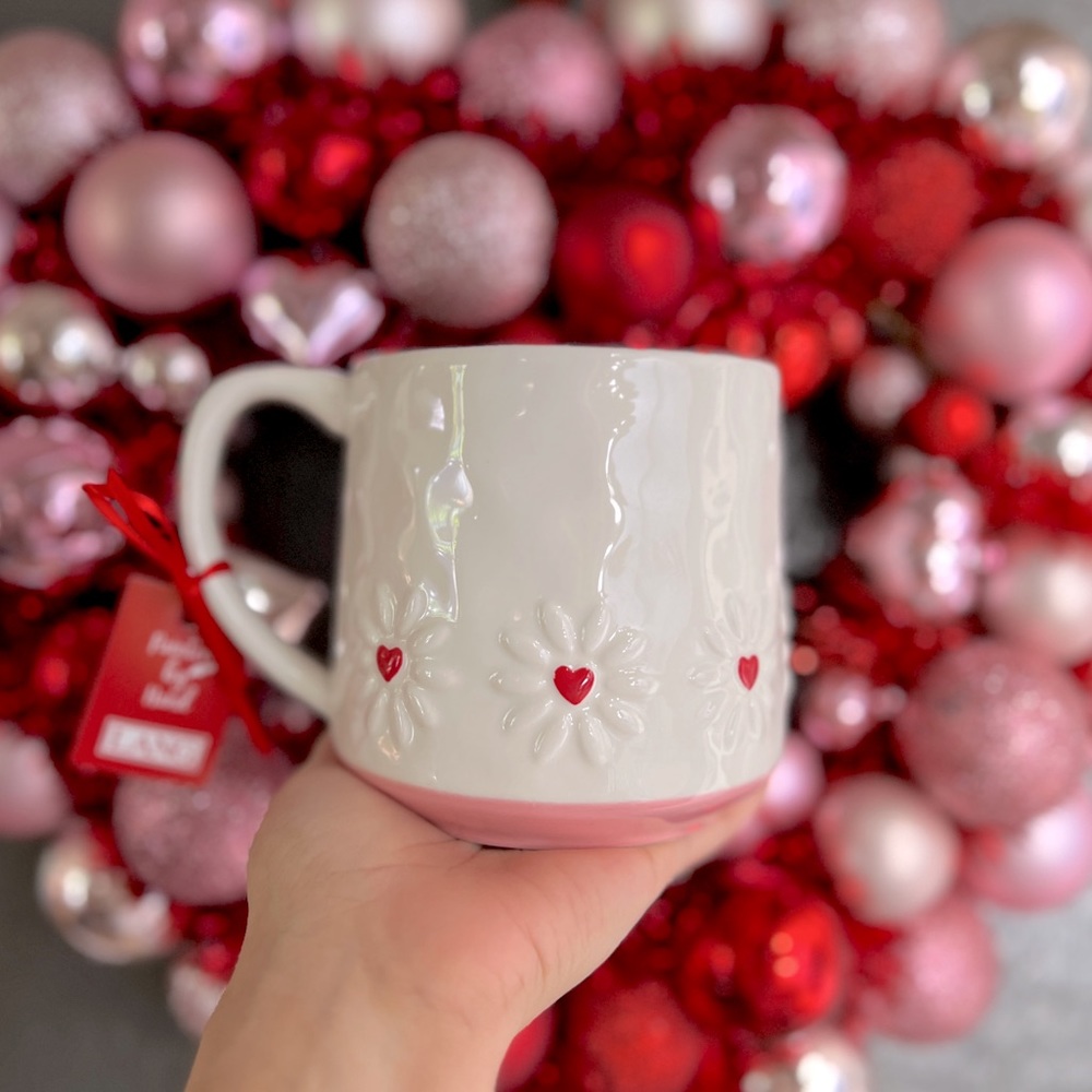 LAST ONE✨NEW💌LANG White Daisy Flower Valentines Day Mug🌸